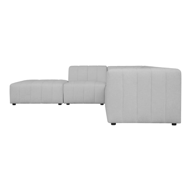 Moe's Home Collection Lyric Dream Oatmeal Beige Modular Left Facing Sectional