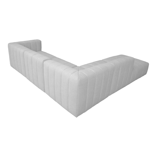 Moe's Home Collection Lyric Dream Oatmeal Beige Modular Left Facing Sectional