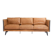 Moe's Home Collection Messina Cognac Leather Sofa
