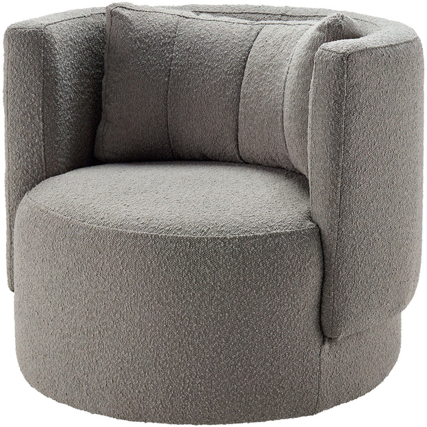 Surya Bingham Modern Charcoal Gray Swivel Chair