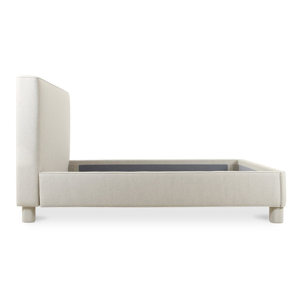 Moe's Home Collection Ichigo Dark Grey Upholstered Queen Size Bed