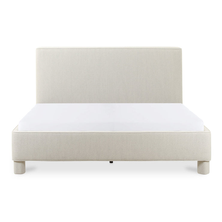 Moe's Home Collection Ichigo Dark Grey Upholstered Queen Size Bed