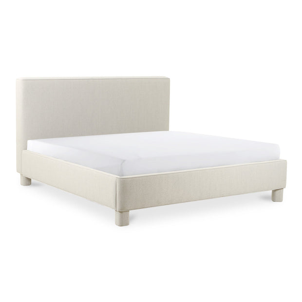 Moe's Home Collection Ichigo Dark Grey Upholstered Queen Size Bed