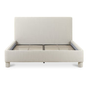 Moe's Home Collection Ichigo Dark Grey Upholstered Queen Size Bed