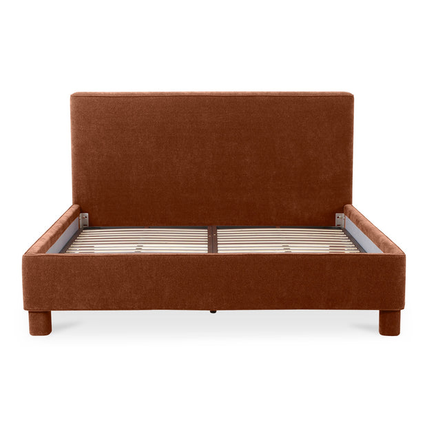 Moe's Home Collection Ichigo Deep Orange Upholstered King Size Bed