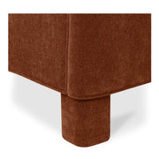 Moe's Home Collection Ichigo Deep Orange Upholstered King Size Bed