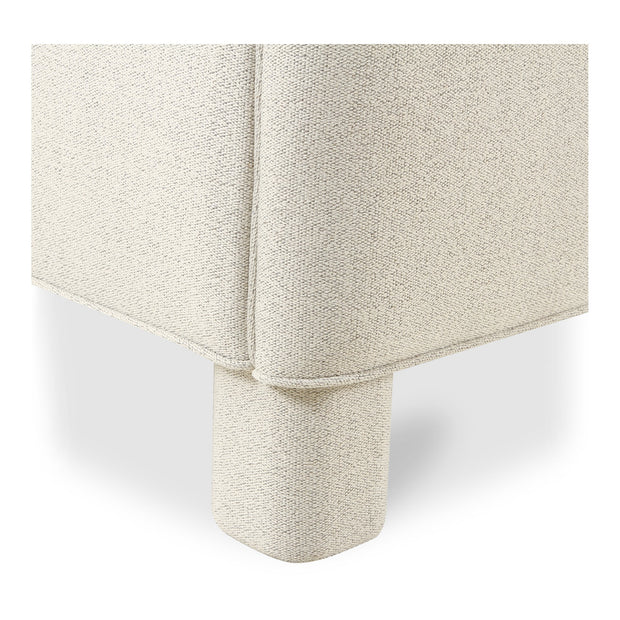 Moe's Home Collection Ichigo Light Grey Upholstered King Size Bed