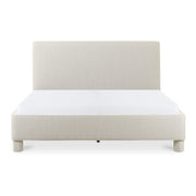 Moe's Home Collection Ichigo Light Grey Upholstered King Size Bed