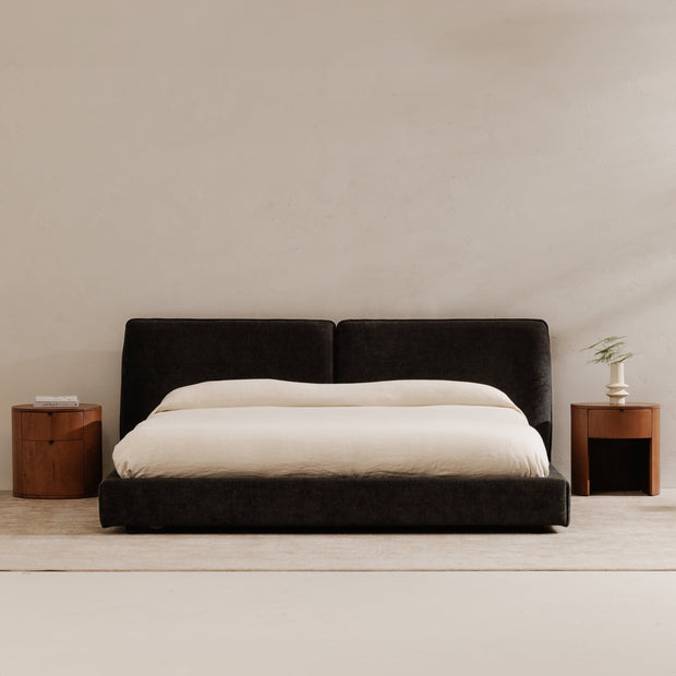 Moe's Home Collection Zeppelin Black Queen Bed