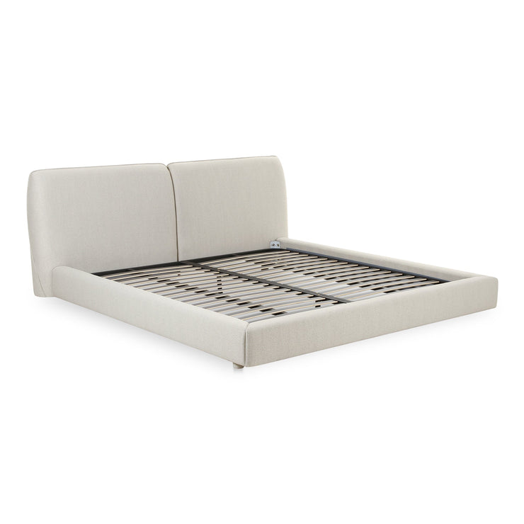 Moe's Home Collection Zeppelin White Queen Bed