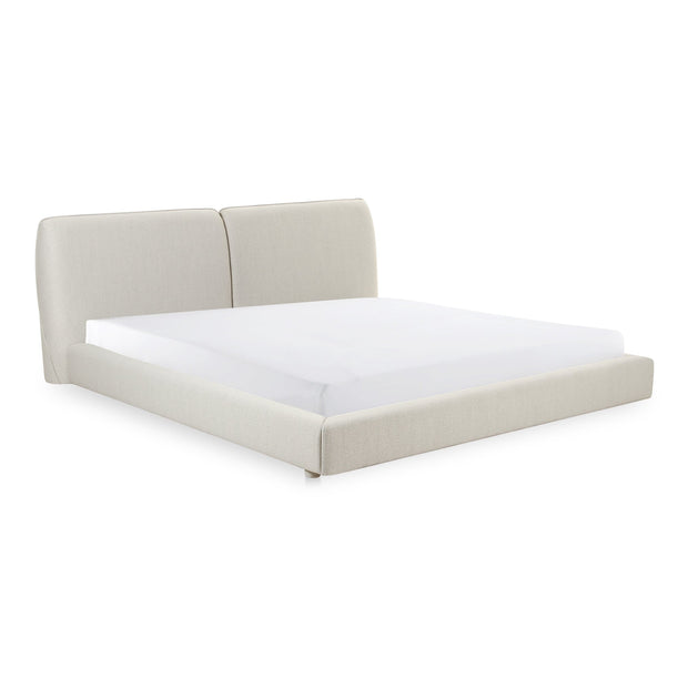 Moe's Home Collection Zeppelin White Queen Bed
