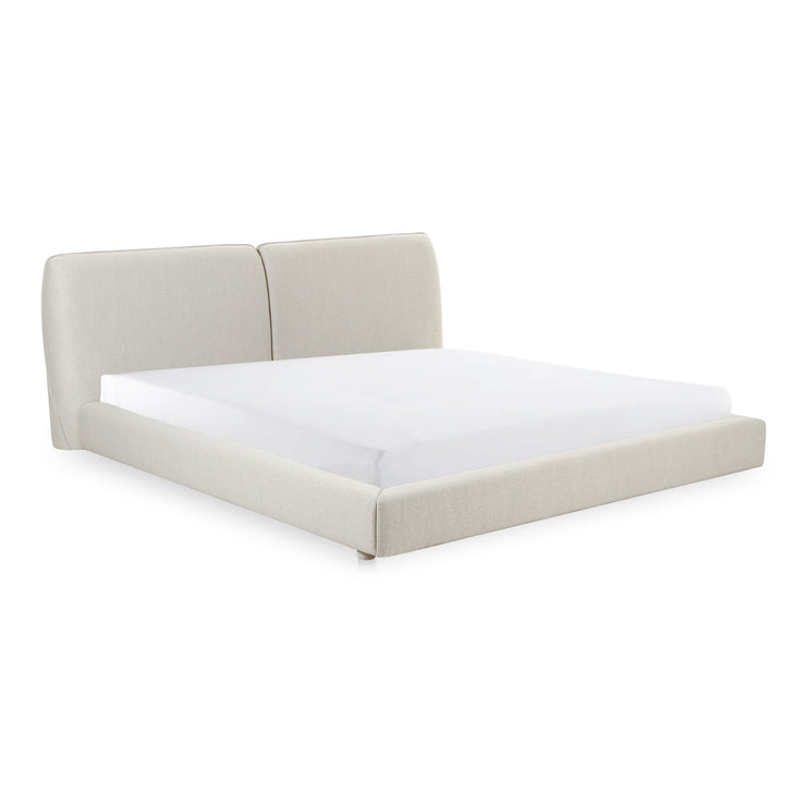 Moe's Home Collection Zeppelin White Queen Bed