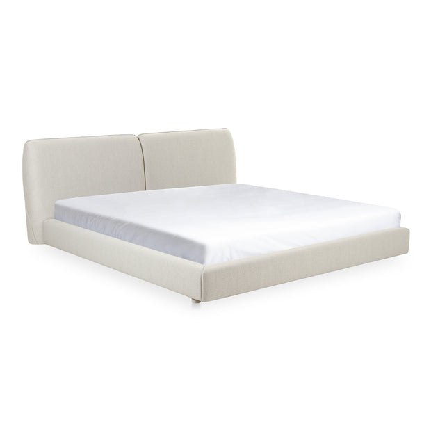 Moe's Home Collection Zeppelin White Queen Bed