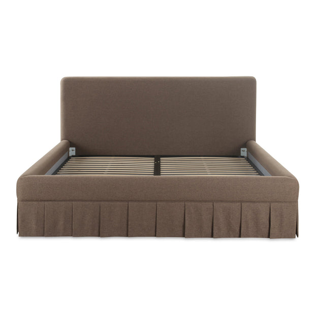 Moe's Home Collection Maren Brown Upholstered Queen Size Bed