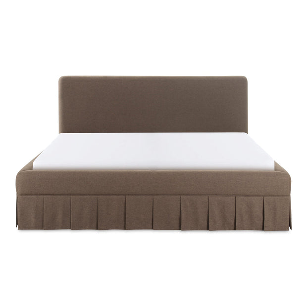 Moe's Home Collection Maren Brown Upholstered Queen Size Bed