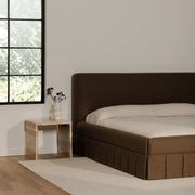 Moe's Home Collection Maren Brown Upholstered King Size Bed