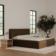 Moe's Home Collection Maren Brown Upholstered King Size Bed