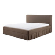 Moe's Home Collection Maren Brown Upholstered King Size Bed
