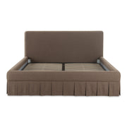Moe's Home Collection Maren Brown Upholstered King Size Bed