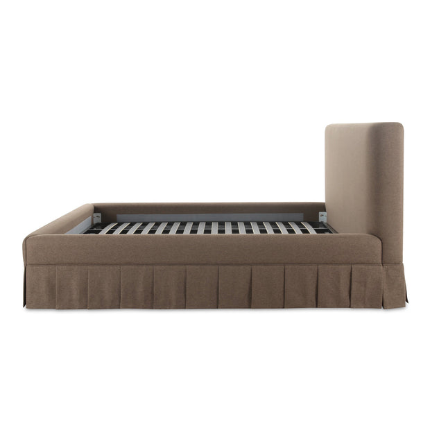 Moe's Home Collection Maren Brown Upholstered King Size Bed