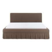 Moe's Home Collection Maren Brown Upholstered King Size Bed