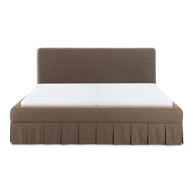 Moe's Home Collection Maren Brown Upholstered King Size Bed