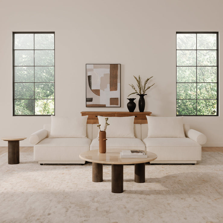 Moe's Home Collection Rosello White Modular Sofa