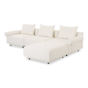 Moe's Home Collection Rosello White Lounge Modular Sectional