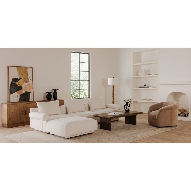 Moe's Home Collection Rosello White Lounge Modular Sectional