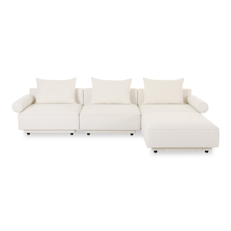 Moe's Home Collection Rosello White Lounge Modular Sectional