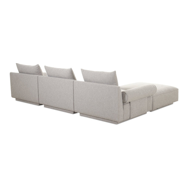 Moe's Home Collection Rosello Light Grey Lounge Modular Sectional