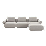Moe's Home Collection Rosello Light Grey Lounge Modular Sectional