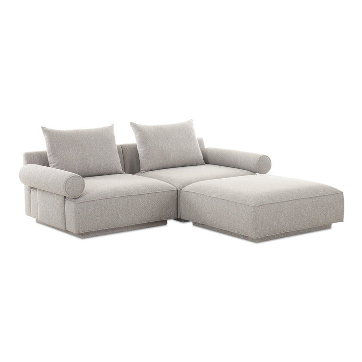 Moe's Home Collection Rosello Nook Light Grey Modular Sectional
