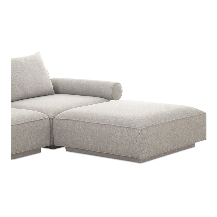 Moe's Home Collection Rosello Nook Light Grey Modular Sectional