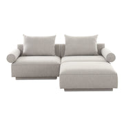 Moe's Home Collection Rosello Nook Light Grey Modular Sectional