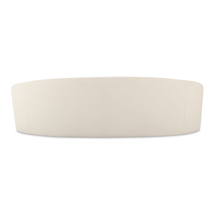 Moe's Home Collection Cove Outdoor Curved Sofa ~ Cream All Weather Fabric