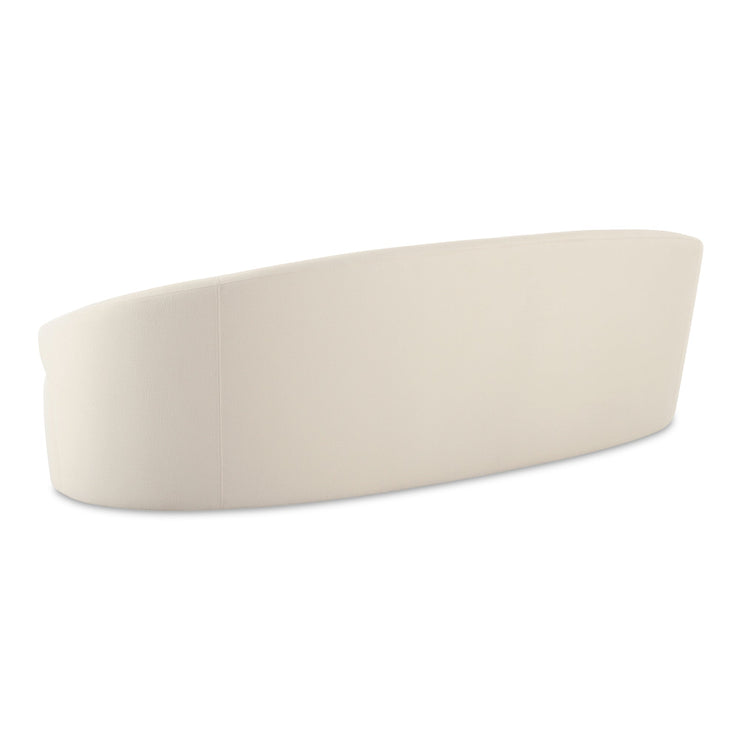 Moe's Home Collection Cove Outdoor Curved Sofa ~ Cream All Weather Fabric