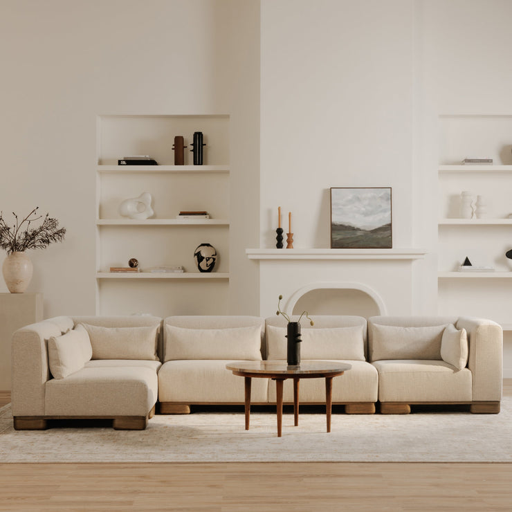 Moe's Home Collection June Oatmeal Modular Sofa