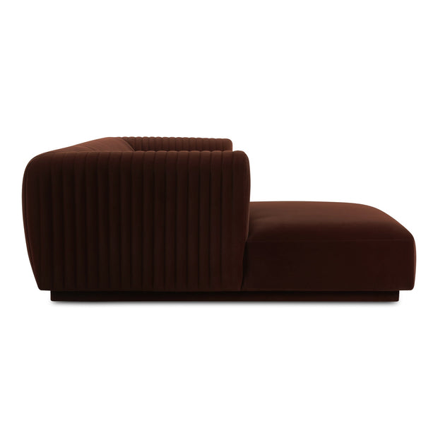 Moe's Home Collection Zandro Warm Brown Left-Facing Sectional