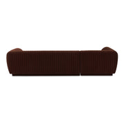 Moe's Home Collection Zandro Warm Brown Left-Facing Sectional