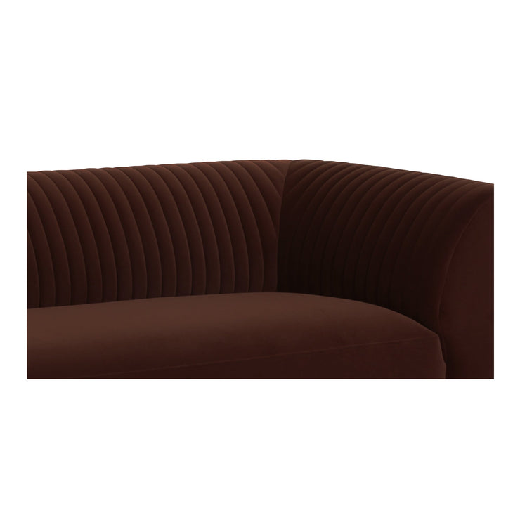 Moe's Home Collection Zandro Warm Brown Left-Facing Sectional