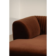 Moe's Home Collection Zandro Warm Brown Left-Facing Sectional