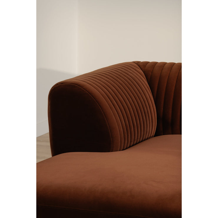 Moe's Home Collection Zandro Warm Brown Left-Facing Sectional