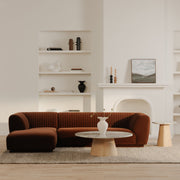 Moe's Home Collection Zandro Warm Brown Left-Facing Sectional