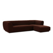 Moe's Home Collection Zandro Warm Brown Right-Facing Sectional