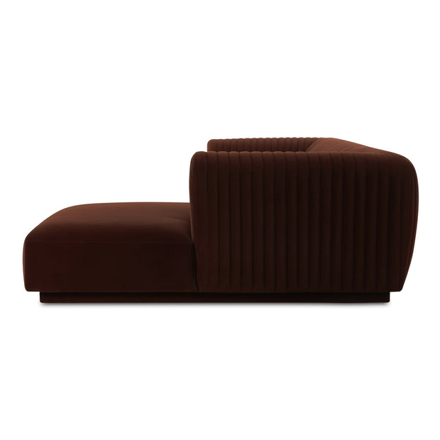 Moe's Home Collection Zandro Warm Brown Right-Facing Sectional