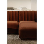 Moe's Home Collection Zandro Warm Brown Right-Facing Sectional