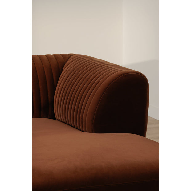 Moe's Home Collection Zandro Warm Brown Right-Facing Sectional