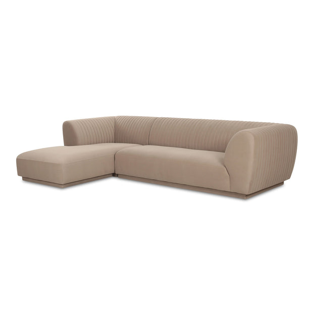 Moe's Home Collection Zandro Beige Left-Facing Sectional