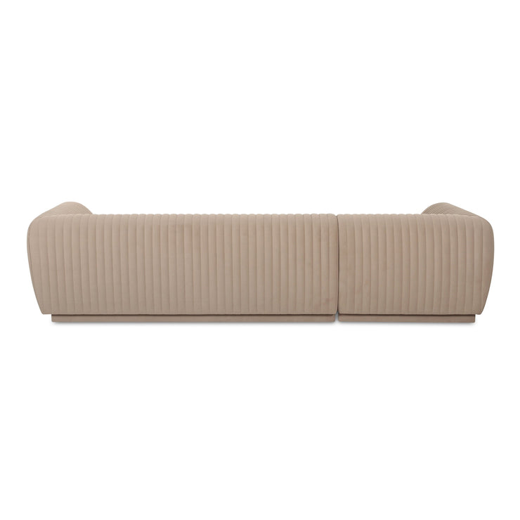 Moe's Home Collection Zandro Beige Left-Facing Sectional
